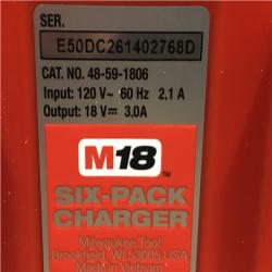 AS-IS Milwaukee M18 18-Volt Lithium-Ion 6-Port Sequential Battery Charger