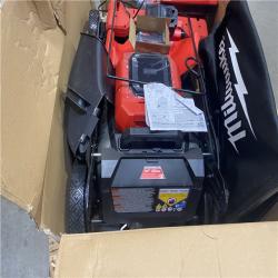 Dallas Location - As-Is 	Milwaukee M18 FUEL Brushless Cordless 21 in Dual Battery  Mower Kit