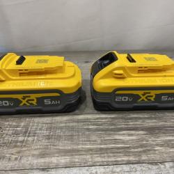 AS-IS DEWALT 20V MAX XR POWERSTACK Lithium-Ion 5.0Ah Battery (2 -Pack)