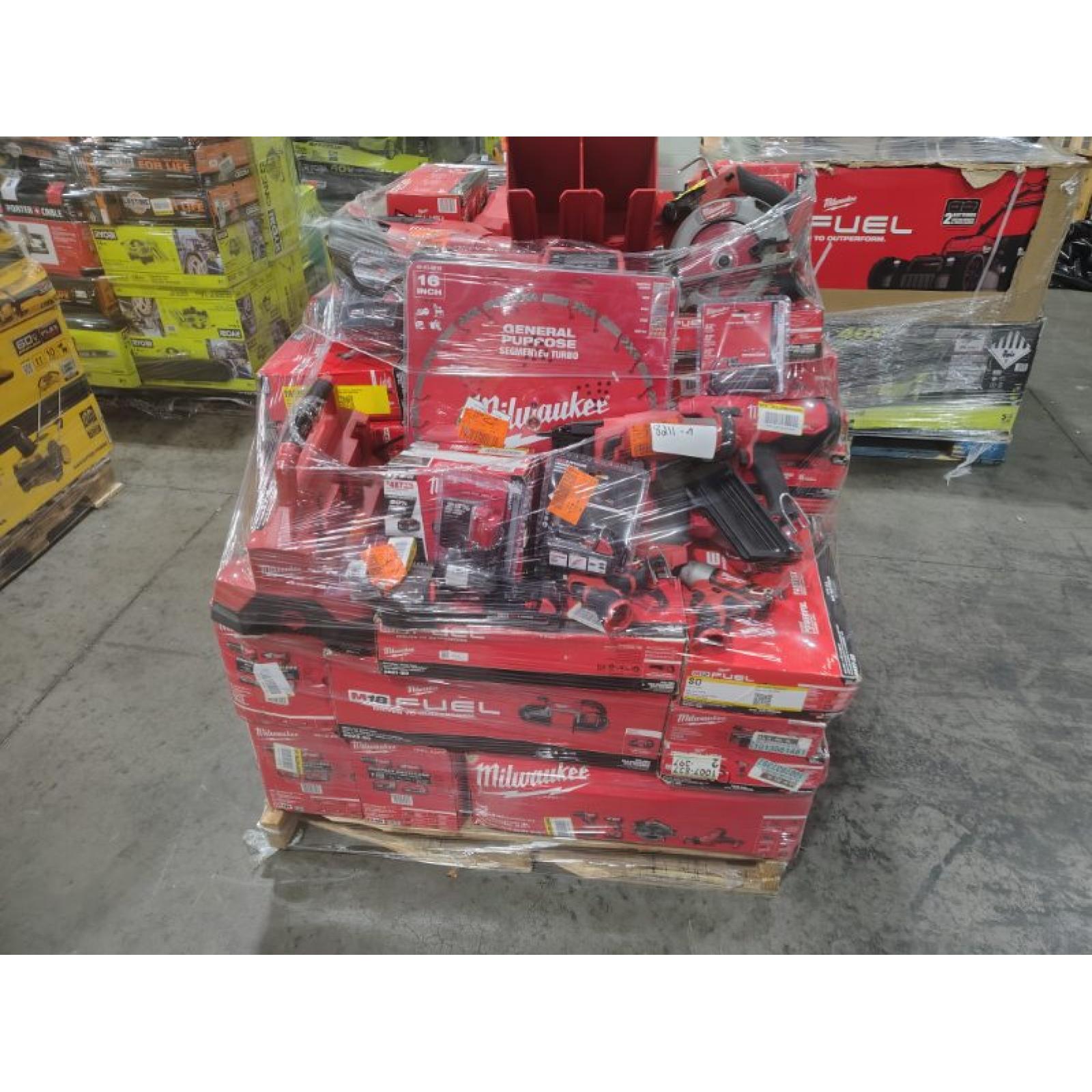 Pittston Location As-Is Power Tools Partial Truckload (10 Pallets) 8211--A