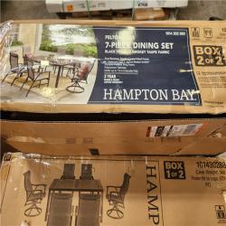 Phoenix NEW Hampton Bay Felton Falls 7-Piece Padded Sling Outdoor Dining Set