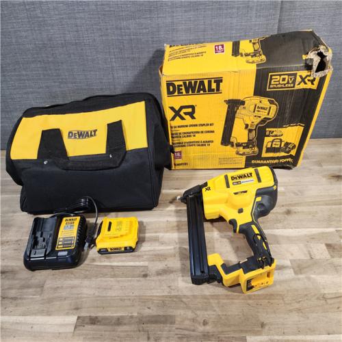 HOUSTON LOCATION - AS-IS DEWALT XR 18 GA NARROW CROWN STAPLER KIT (DCN681D1)