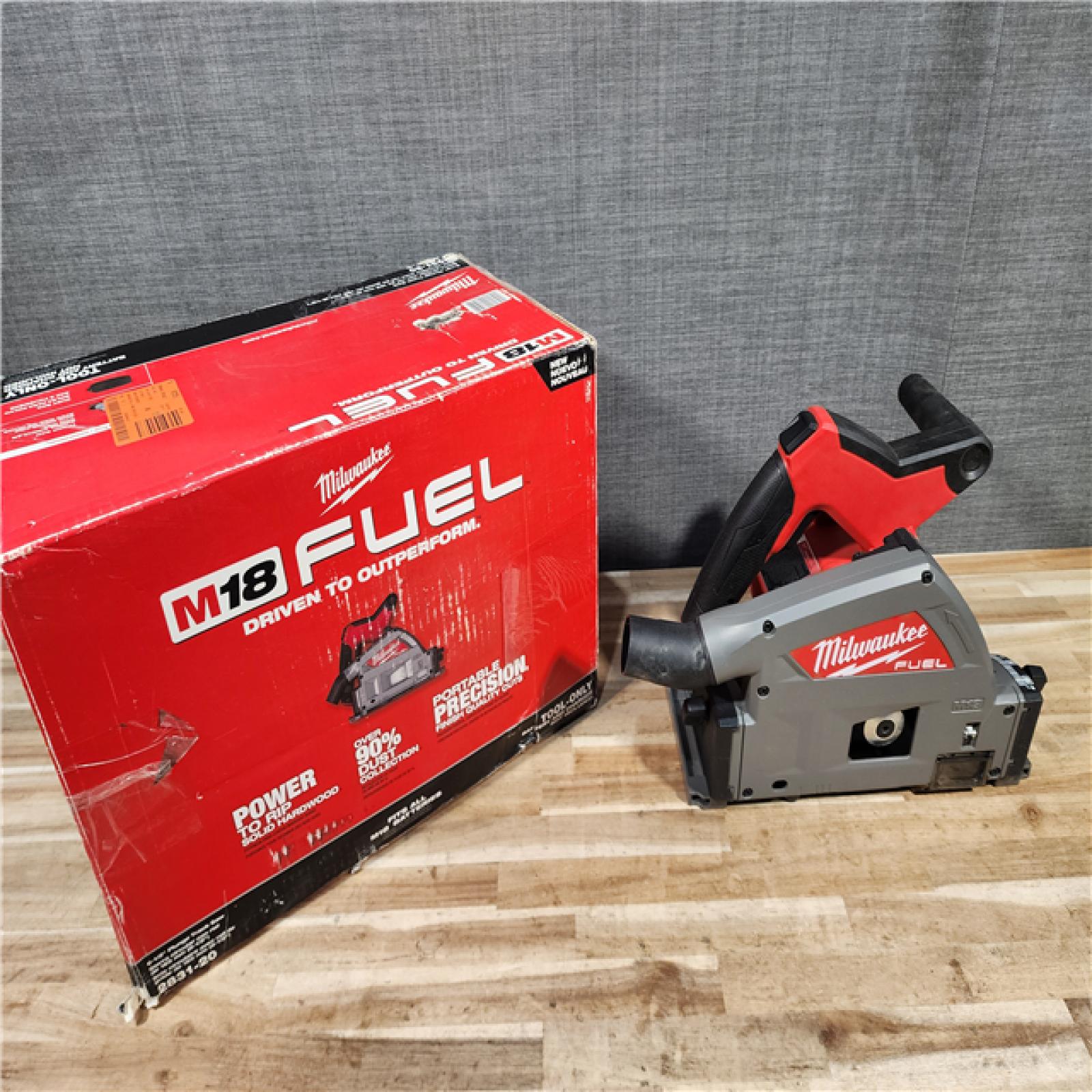 HOUSTON LOCATION - AS-IS Milwaukee  FUEL 18V Lithium-Ion Cordless Brushless 6-1/2 in. Plunge Cut Track Saw (Tool-Only)