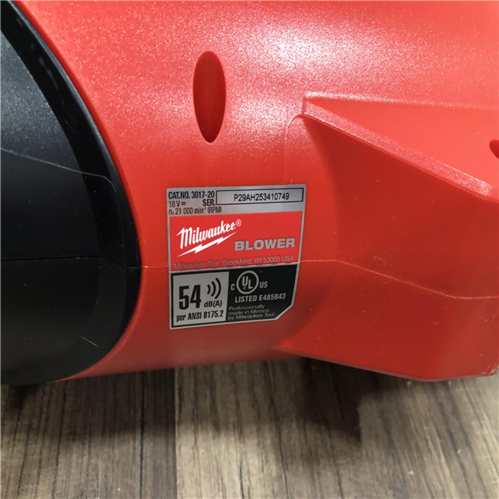 AS-IS Milwaukee FUEL 120 MPH 500 CFM 18V Brushless Cordless Battery Powered Leaf Blower Kit