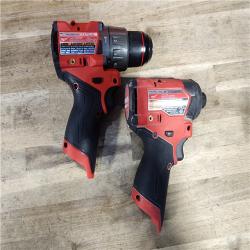 HOUSTON LOCATION - AS-IS Milwaukee 3497-22 12V Brushless Hammer Drill and Impact Driver Combo Kit