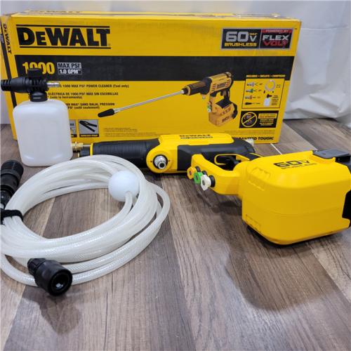 AS-IS   DEWALT FLEXVOLT 60V MAX 1000 PSI 1.0 GPM Cold Water Cordless Battery Power Cleaner (Tool Only)