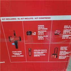 CALIFORNIA AS-IS MILWAUKEE COMPACT 1-TON CHAIN HOIST KIT W/ONE-KEY