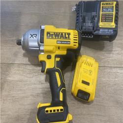 AS-IS DEWALT 20V MAX Lithium-Ion Cordless 1/2 in. Impact Wrench Kit