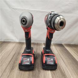 AS-IS- Milwaukee 18V Cordless Brushed 2-Tool Drill/Driver and Impact Driver Kit
