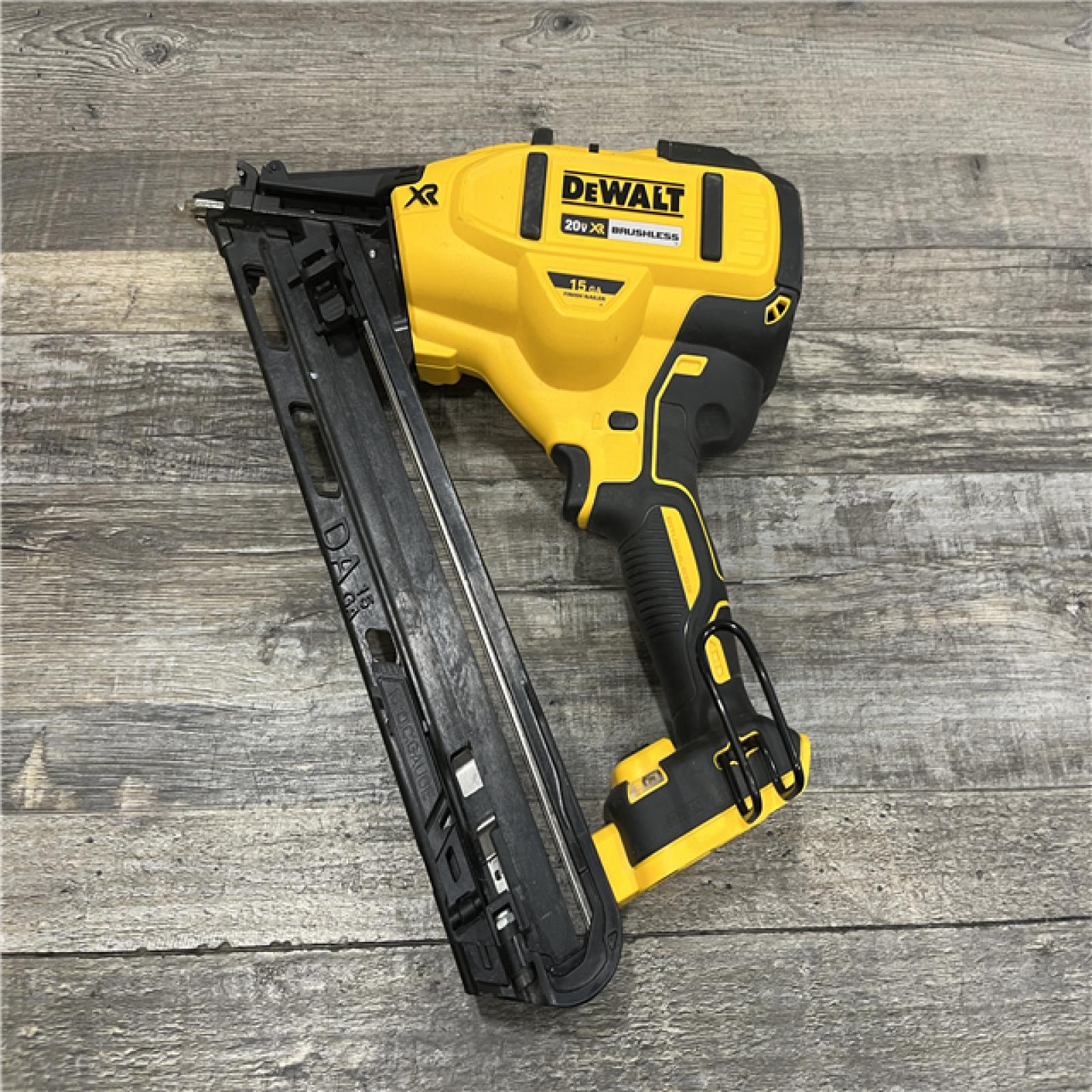 AS-IS DEWALT Cordless 20V MAX XR Angled Finish Nailer (Tool Only)