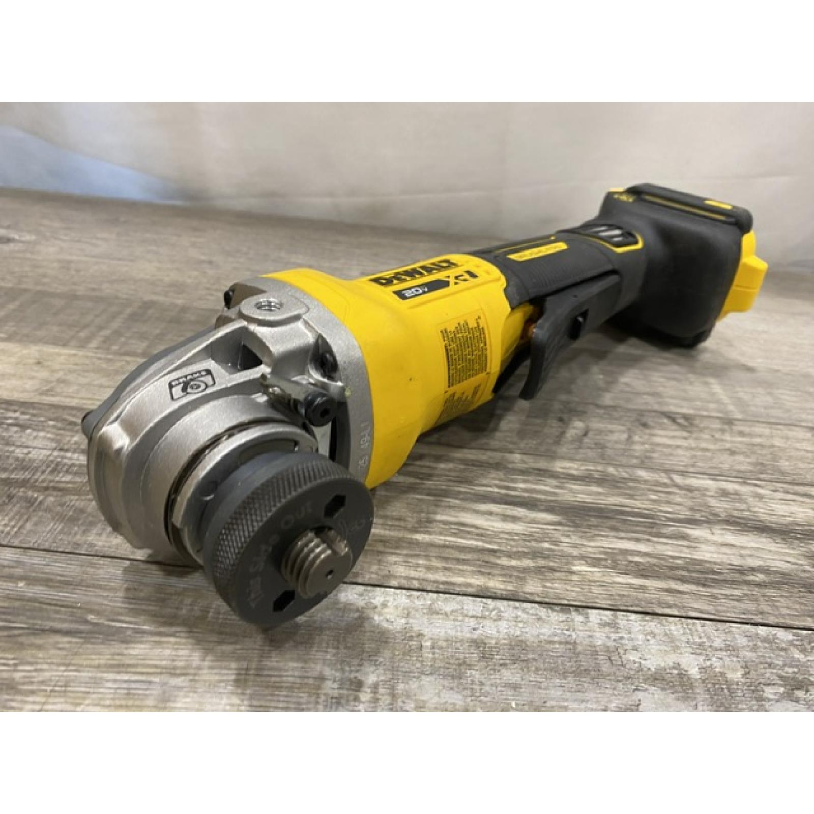 AS-IS DEWALT 20V XR Cordless 4-1/2. in. to 5 in. Variable Speed Angle Grinder (Tool Only)