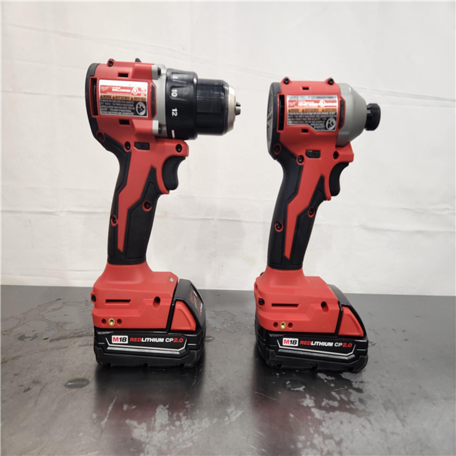 AS-IS- Milwaukee M18 Compact Brushless 2-Tool Combo Kit