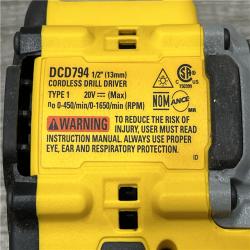AS-IS DEWALT Atomic 20V Lithium-Ion Cordless Compact 1/2 in. Drill/Driver Kit