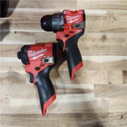 HOUSTON LOCATION - AS-IS (APPEARS LIKE NEW) Milwaukee FUEL 12-Volt Lithium-Ion Brushless Cordless Hammer Drill and Impact Driver Combo Kit
