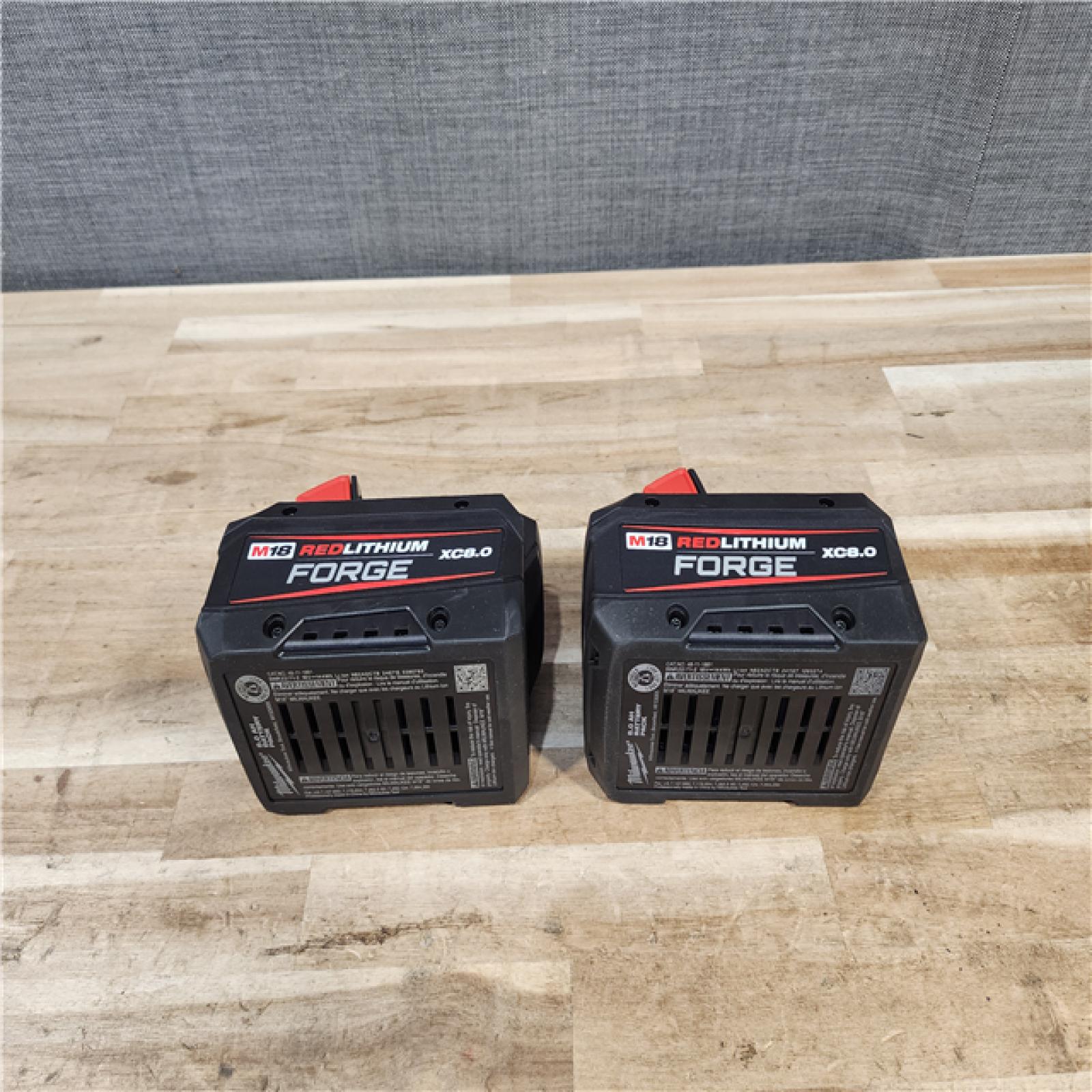 HOUSTON LOCATION - AS-IS MILWAUKEE FORGE BATTERY PACK QTY - 2