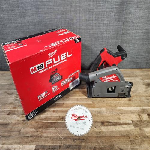 HOUSTON LOCATION - AS-IS Milwaukee M18 FUEL 18V Lithium-Ion Cordless Brushless 6-1/2 in. Plunge Cut Track Saw (Tool-Only)