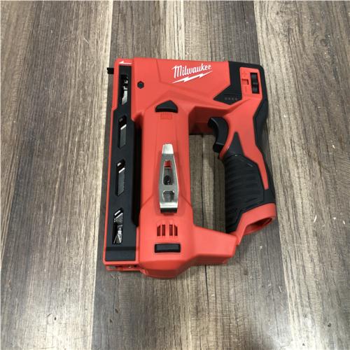 AS-IS Milwaukee 12-Volt Lithium-Ion Cordless 3/8 in. Crown Stapler (Tool-Only)