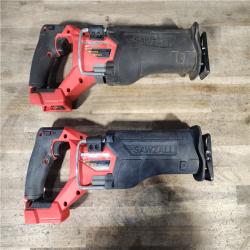 HOUSTON LOCATION - AS-IS (2) Milwaukee M18 Fuel Sawzall Brushless Cordless Reciprocating Saw (TOOL ONLY)