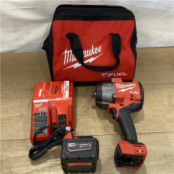 AS-IS Milwaukee FUEL 18V Lithium-Ion Brushless Cordless 1/2 in. Impact Wrench w/Friction Ring Kit