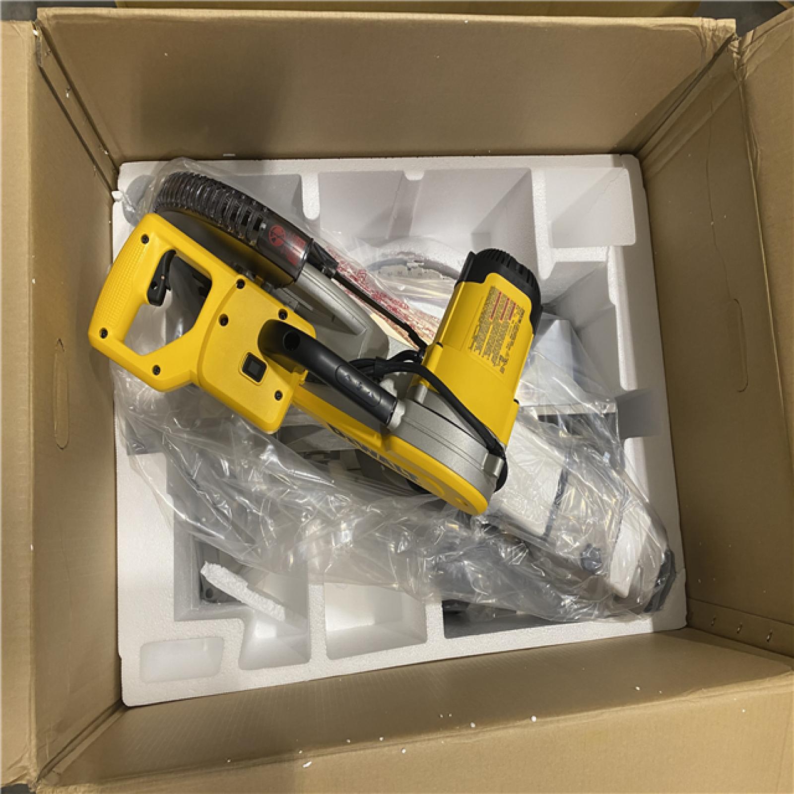 As-Is- DEWALT 15 Amp Corded 12 in. Double Bevel Sliding Compound Miter Saw