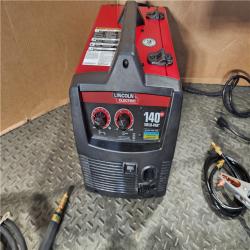 HOUSTON LOCATION - AS-IS Lincoln Electric Single Phase 140 Amp DC 115V Flux-Core & Stick MIG Welder - 90A/19V/20% Duty Cycle, 10.15 Long | Part #K2697-1
