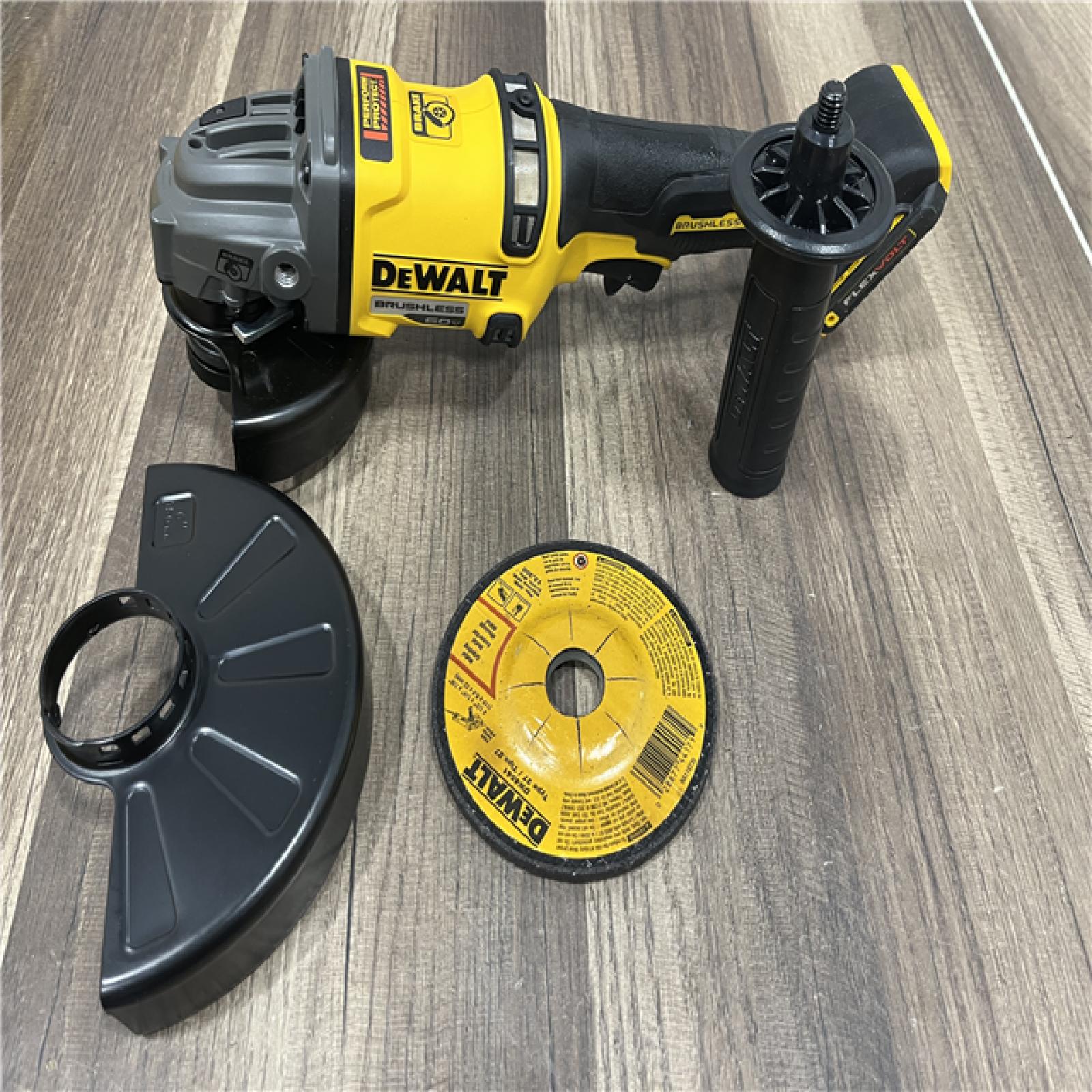 GOOD DEWALT 60V MAX Cordless Brushless 4.5 in. to 6 in. Small Angle Grinder with Kickback Brake (Tool Only)