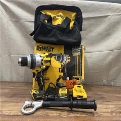 AS-IS DEWALT 20V XR Lithium-Ion Cordless Hammer Drill Kit with 8.0 Ah Battery, Charger and Kit Bag