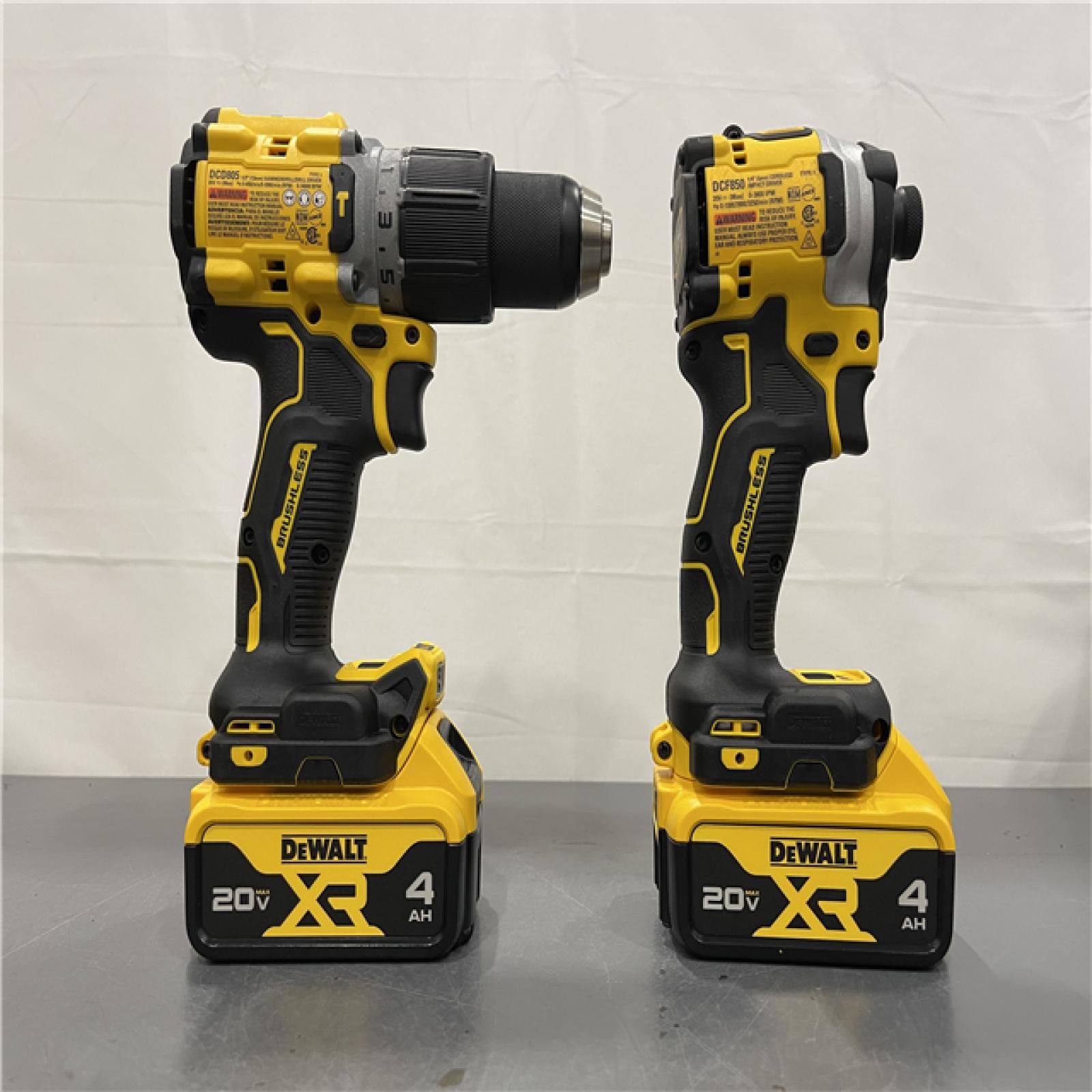 AS-IS - DEWALT 20V MAX XR Hammer Drill and ATOMIC Impact Driver 2 Tool Cordless Combo Kit
