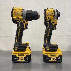 AS-IS - DEWALT 20V MAX XR Hammer Drill and ATOMIC Impact Driver 2 Tool Cordless Combo Kit