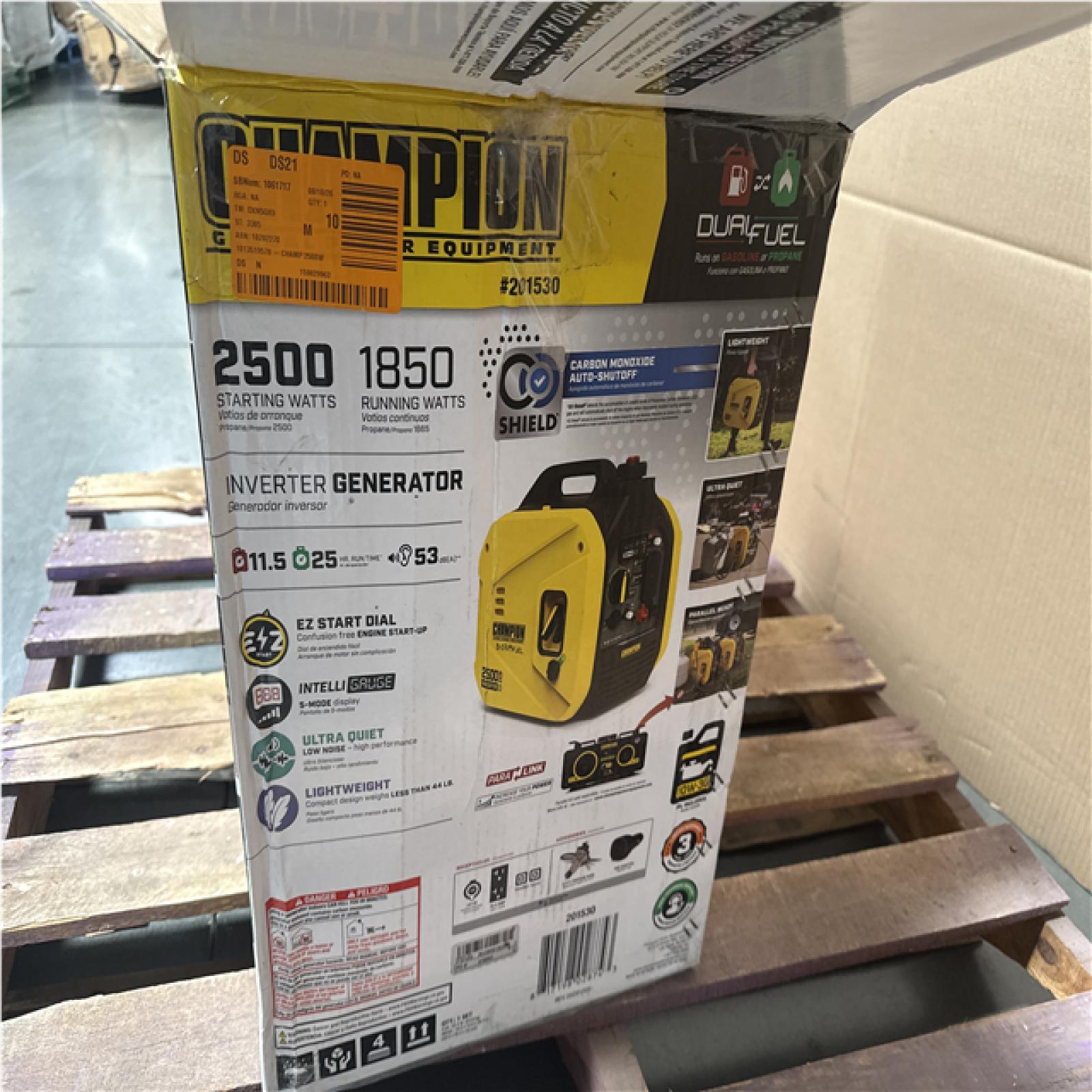 CALIFORNIA AS IS CHAMPION 2500 WATT INVERTER GENERATOR