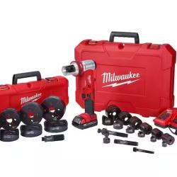 DALLAS LOCATION- NEW!- Milwaukee M18 18V 1/2 in. to 4 in. Force Logic 6-Ton Cordless Knockout Tool Kit