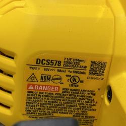 AS-IS DEWALT FLEXVOLT 60V MAX Cordless Brushless 7-1/4 in. Circular Saw with Brake (Tool Only)