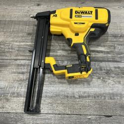 AS-IS DEWALT Cordless 18-Gauge Narrow Crown Stapler (Tool Only)