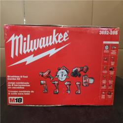 Phoenix NEW Milwaukee M18 18V Lithium-Ion Cordless Combo Kit (8-Tool) with (4) Batteries  Charger and Tool Bag SEALED