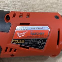 AS-IS Milwaukee 12V Lithium-Ion Cordless 3/8 in. Ratchet (Tool-Only)
