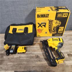 HOUSTON LOCATION - AS-IS DeWalt DCN660D1 20V 16 Gauge Cordless Angled Finish Nailer Kit W/ 2Ah Battery