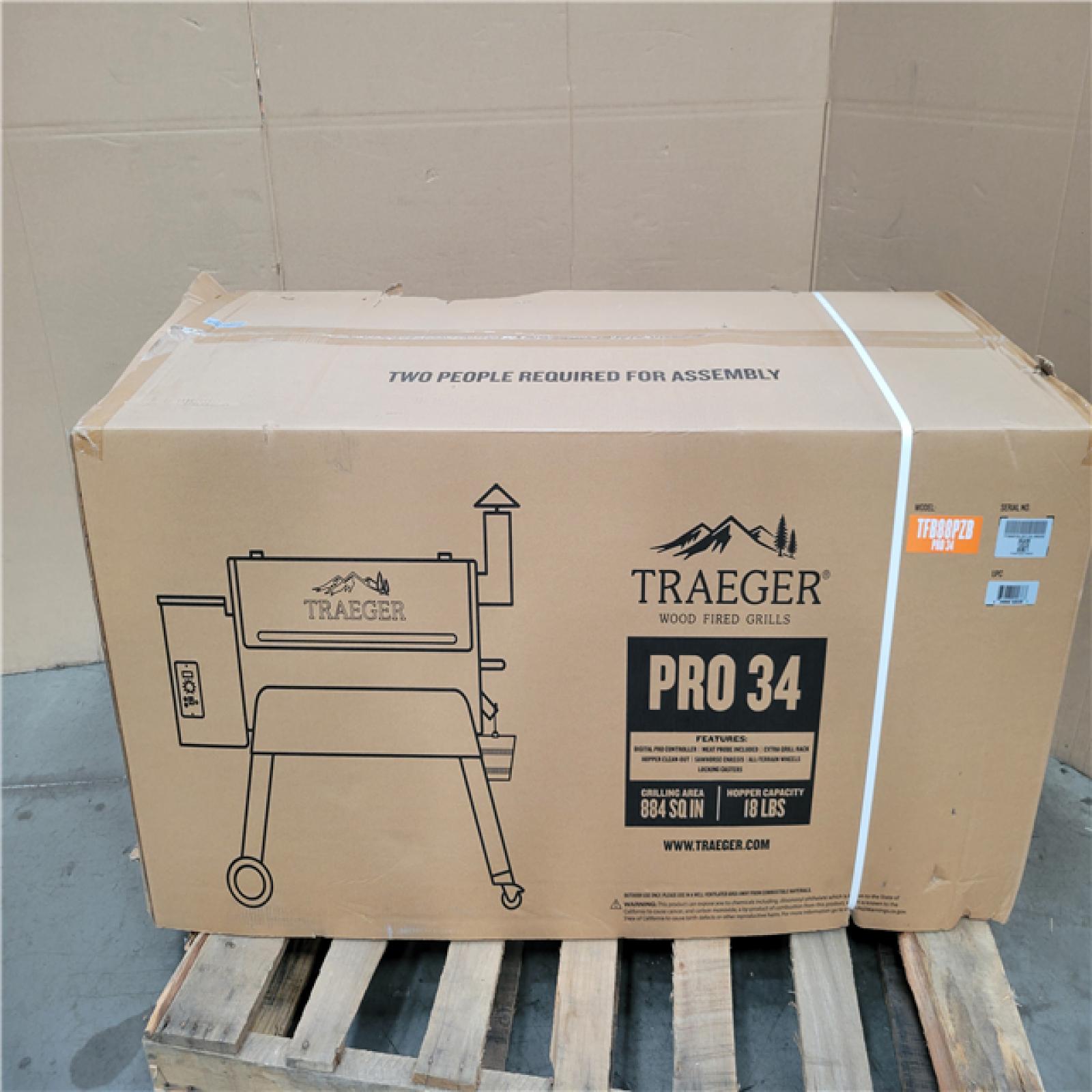 CALIFORNIA AS-IS Traeger Pro 34 Wood Pellet Grill and Smoker