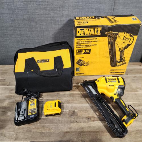 HOUSTON LOCATION - AS-IS DEWALT 20V MAX XR 15 Ga. Cordless 34 Deg Nailer 20 V