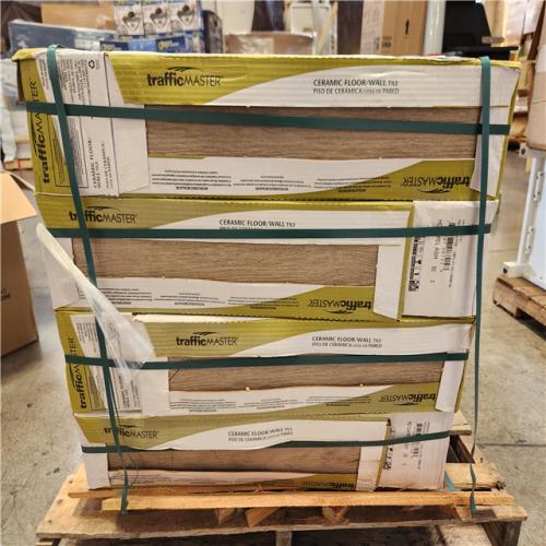 Phoenix Location AS-IS TrafficMaster Capel Ash 6 in. x 24 in. Matte Ceramic Wood Look Floor and Wall Tile (544 sq. ft. /32 Case)