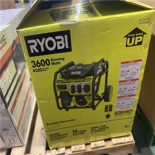 Dallas Location - As-Is  RYOBI 4500/3600-Watt Recoil Start Gas Powered Portable Generator