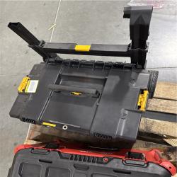 California AS-IS Milwakuee and DeWalt Tool Pallet  Includes Milwaukee & Dewalt Rolling Tool Box (DeWalt Box has broken handle)