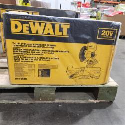 Dallas Location - NEW- 20V MAX Cordless 7-1/4 in. Sliding Miter Saw (Tool Only)