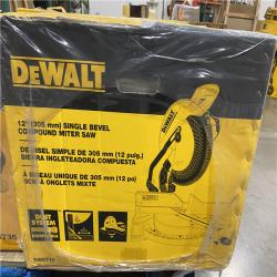 NEW-NDeWalt 15 Amp Corded 12 in. Single Bevel Compound Miter Saw