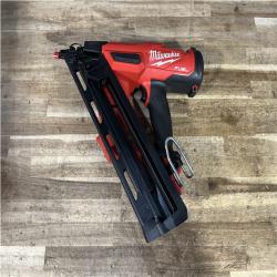 Houston Location AS-IS Milwaukee FUEL 18V Lithium-Ion Brushless Cordless Gen II 15-Gauge Angled Nailer (Tool-Only)