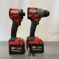 AS-IS - MILWAUKEE FUEL 18V Lithium-Ion Brushless Cordless Hammer Drill and Impact Driver Combo Kit
