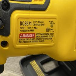AS-IS DEWALT ATOMIC 20V MAX Cordless Brushless 4-1/2 in. Circular Saw (Tool Only)