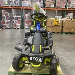 Dallas Location - As-Is RYOBI R1 80V HP Brushless Lithium Battery Cordless Electric 30 in. Riding Lawn Mower with 14 Ah Battery and Charger