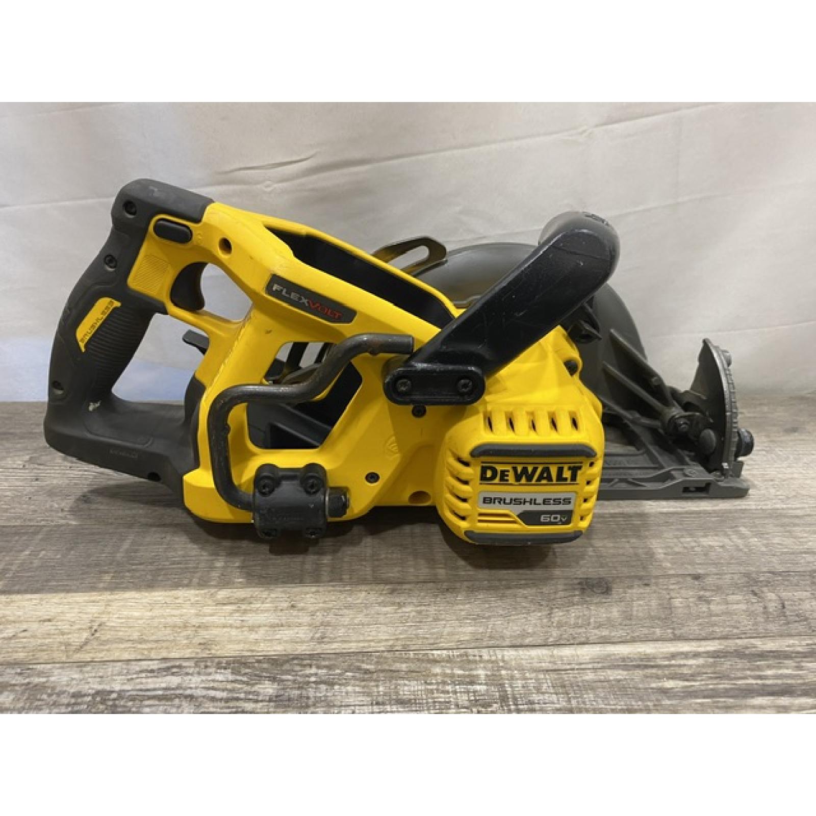AS-IS DEWALT FLEXVOLT 60V MAX Cordless Brushless 7-1/4 in. Wormdrive Style Circular Saw (Tool Only)