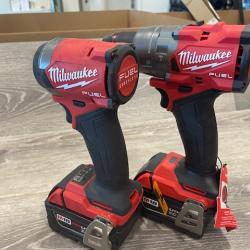 AS-IS Milwaukee FUEL 18V Lithium-Ion Brushless Cordless Hammer Drill and Impact Driver Combo Kit
