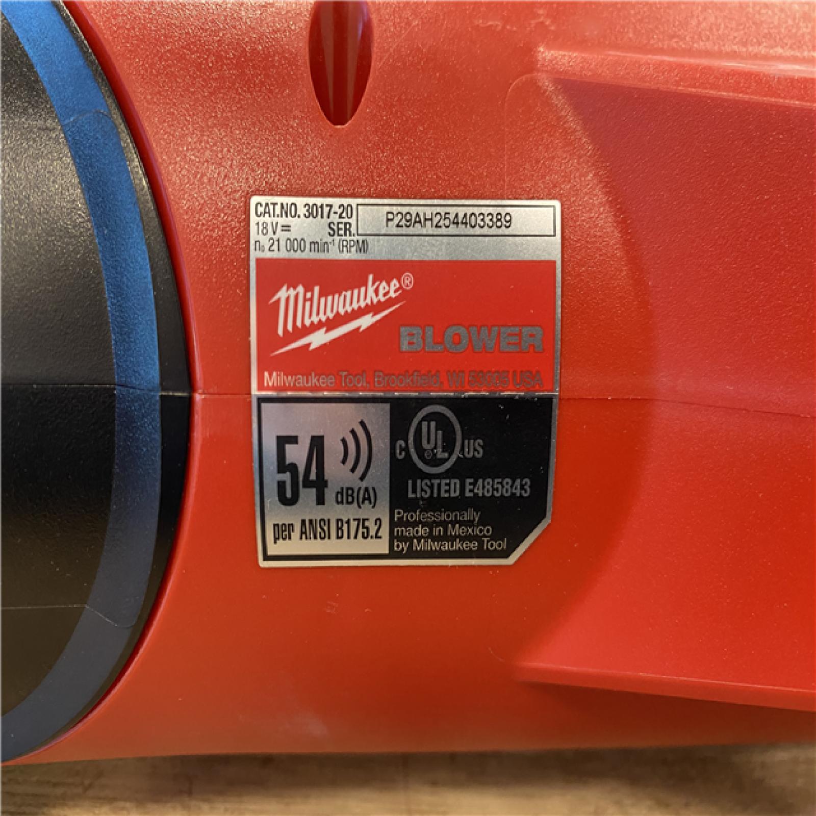 AS-IS Milwaukee FUEL 120 MPH 500 CFM 18V Lithium-Ion Brushless Cordless Handheld Blower (Tool-Only)